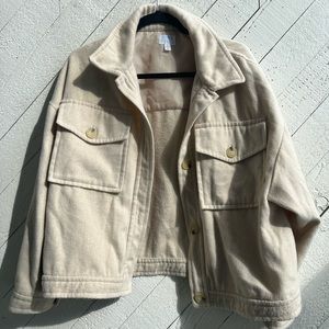 Cream shacket